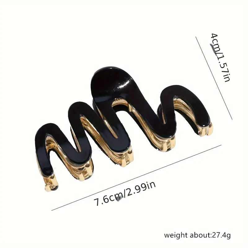 Pinzas para el pelo con forma de garra para cabello ondulado