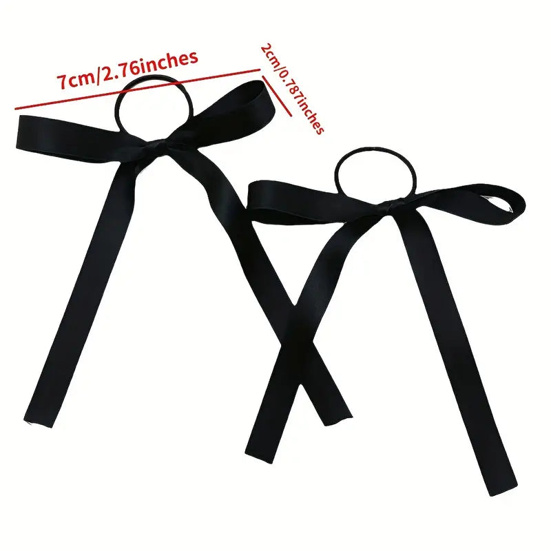 Velvet Hair Bow Ties Ribbon Bowknot