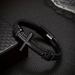 Leather Rope Hand Woven Men's Bracelet