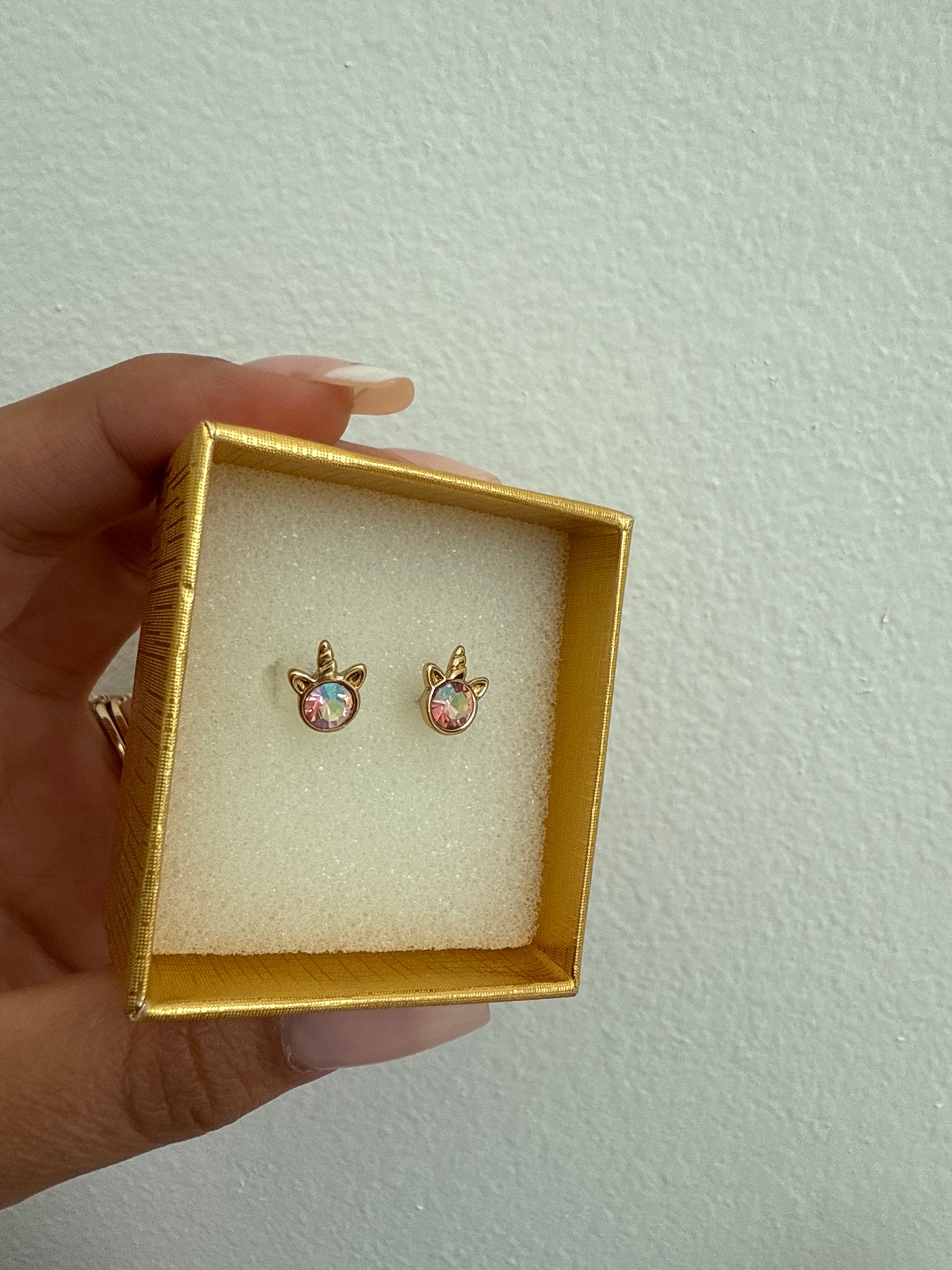 Unicorn earrings 24K Gold Plated