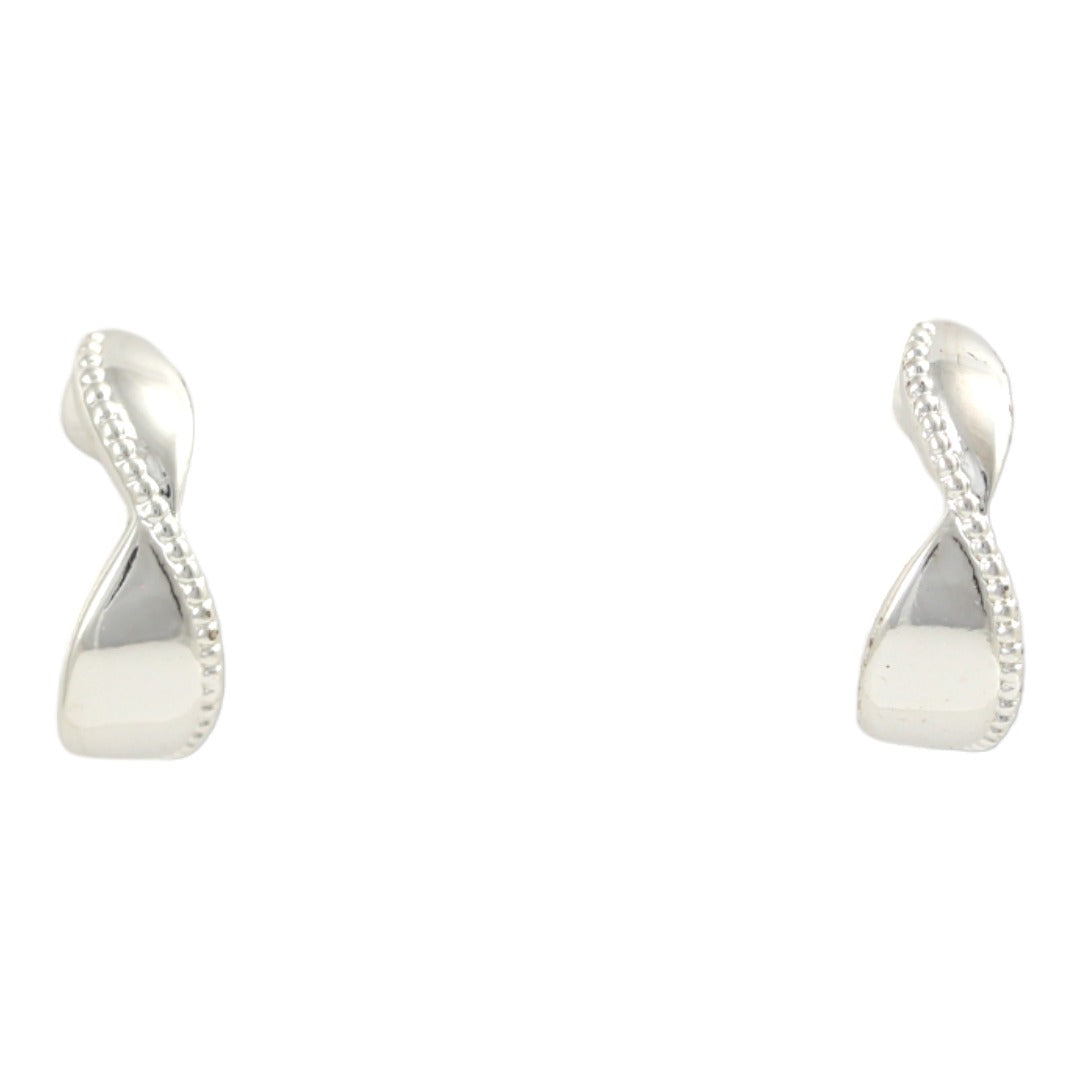 Hoops Curly Silver Plated