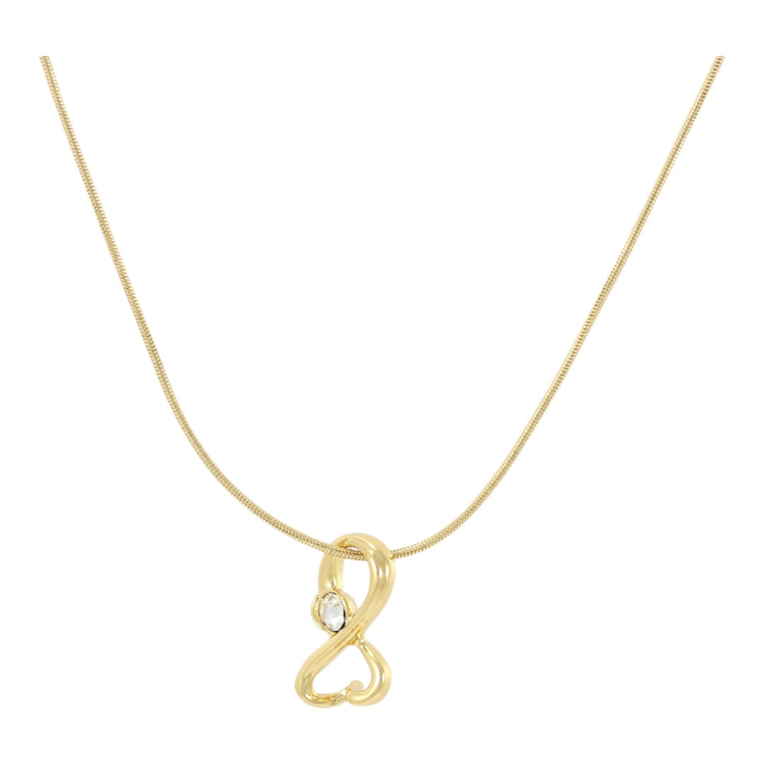 Infinite Heart Gold Plated 24K Necklace
