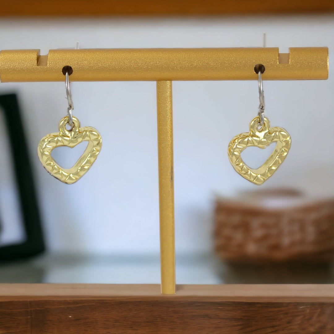 Hearts Dangle Earrrings
