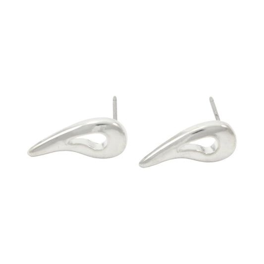 Small Drops Silver Plated Stud Earrings