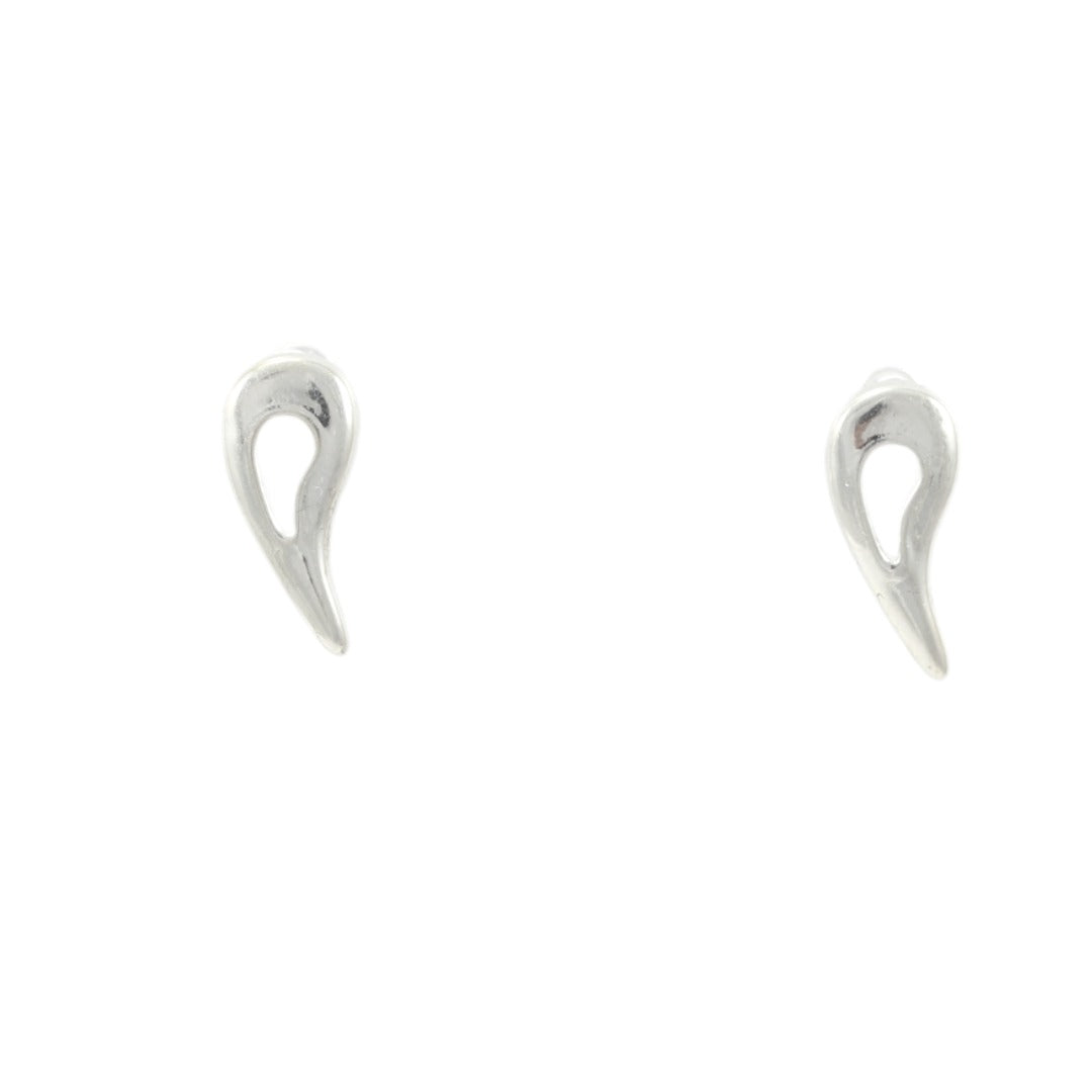 Small Drops Silver Plated Stud Earrings