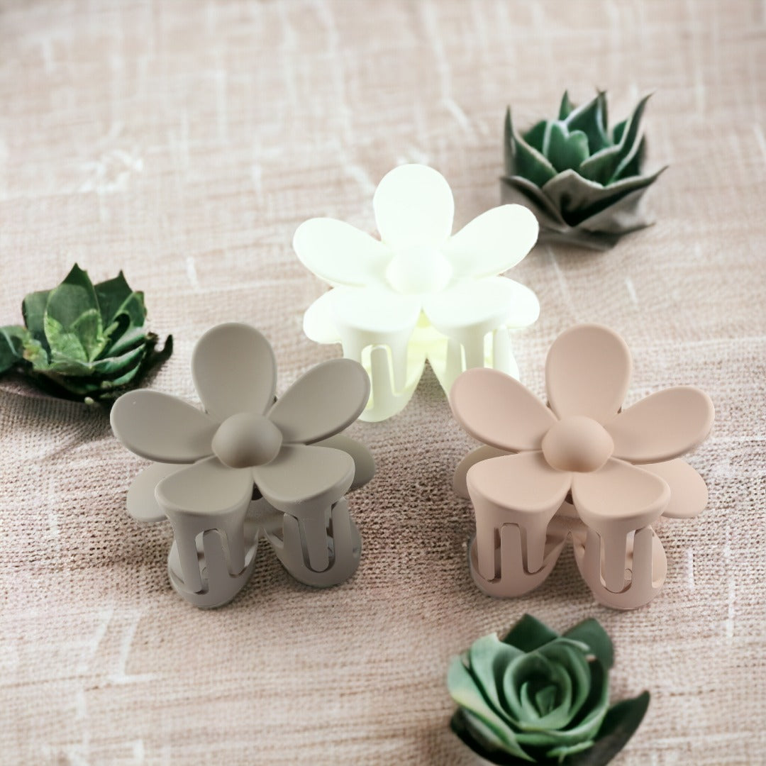 Garra para el pelo con forma de flor