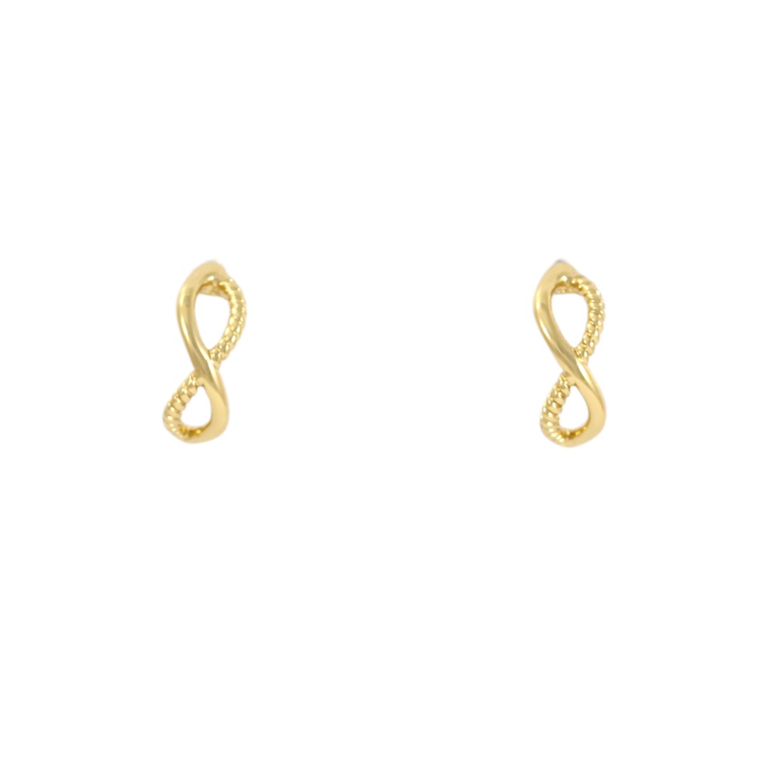 Fancy Designed Drops Gold Plated 24K Stud Earrings