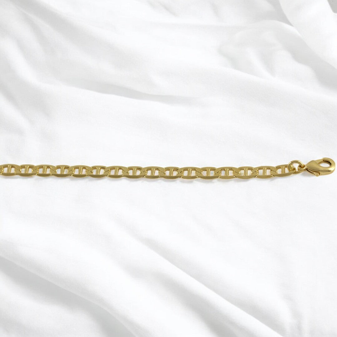 Cuban- Gucci & Mariner Bracelet Gold Filled 18K
