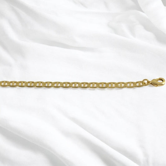 Cuban- Gucci & Mariner Bracelet Gold Filled  18K
