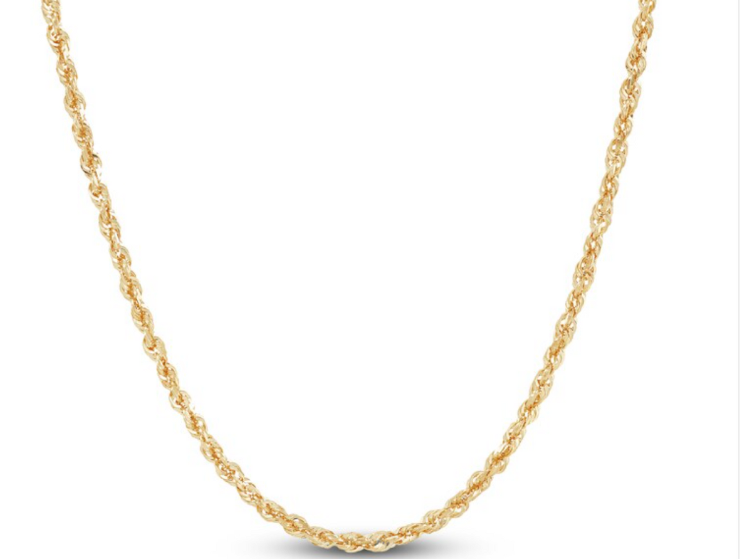 Rope Chain Real Gold Filled 18K