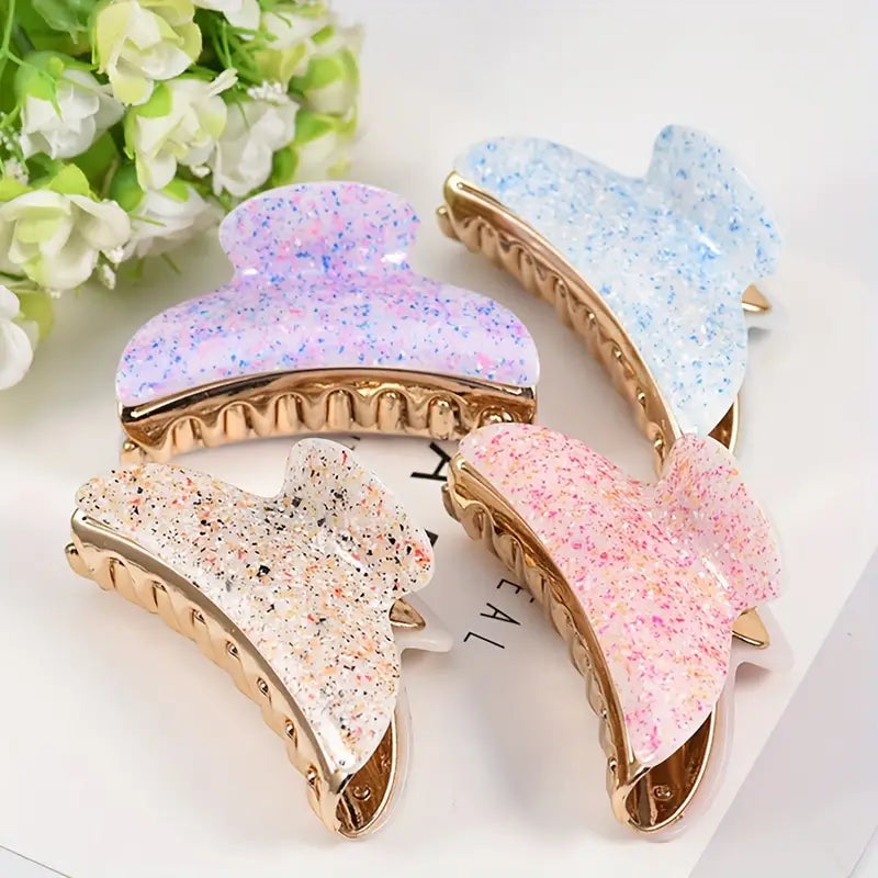 Elegant Solid Hair Claw Clip