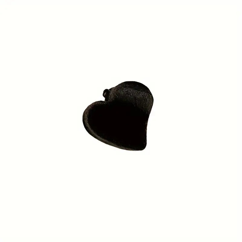 Small Heart Velvet Claw Hair