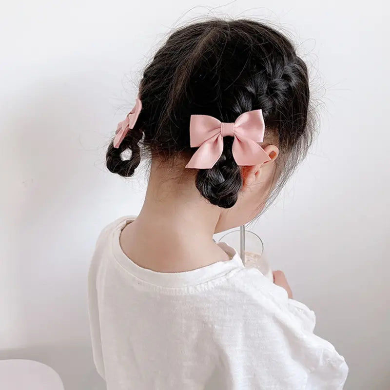 Cute Bow Hair Clips Set Decorative