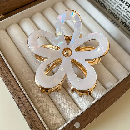 Elegant Flower Hair Claw Clip