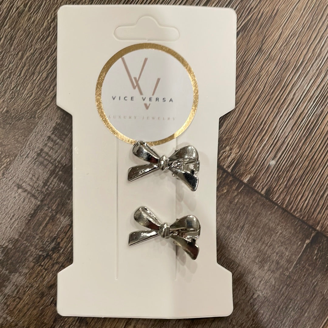 Mini Bow Shaped Hair Clips