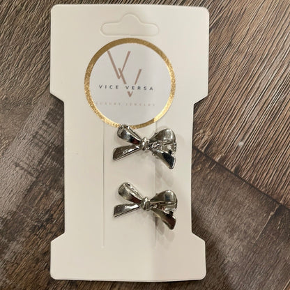 Mini Bow Shaped Hair Clips