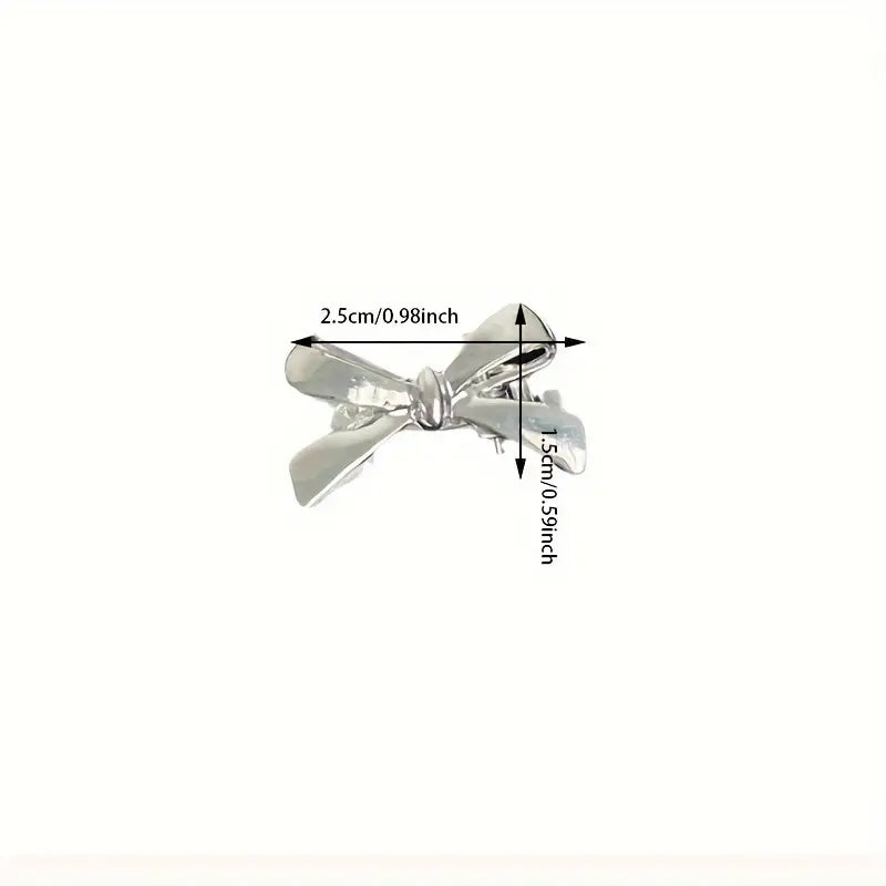 Mini Bow Shaped Hair Clips