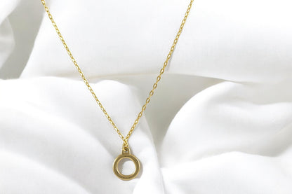 Delicate Gold Filled 18K Necklace Small Charm