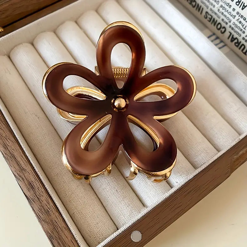 Elegant Flower Hair Claw Clip