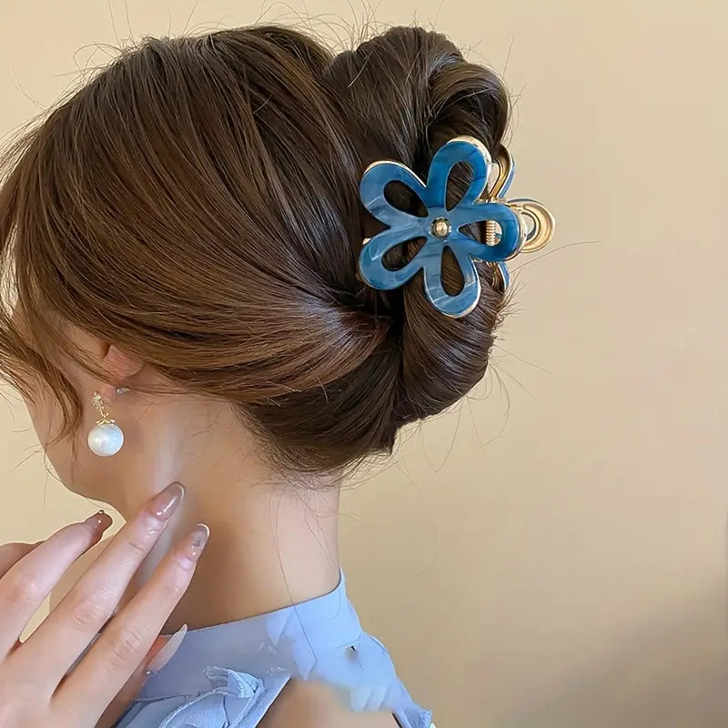 Elegant Flower Hair Claw Clip