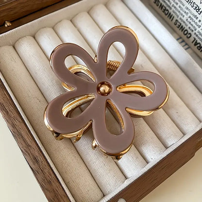 Elegant Flower Hair Claw Clip