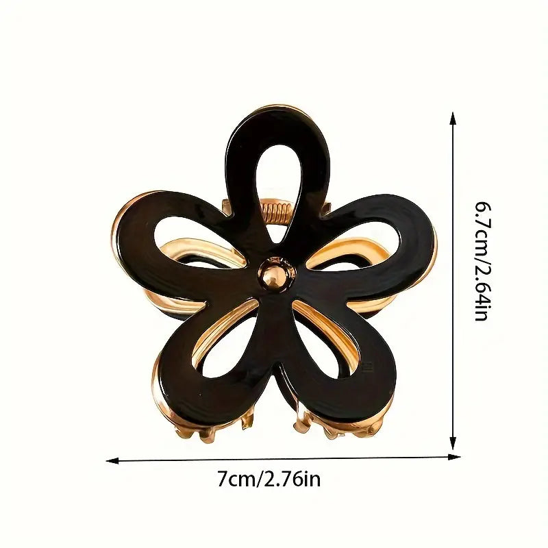 Elegant Flower Hair Claw Clip