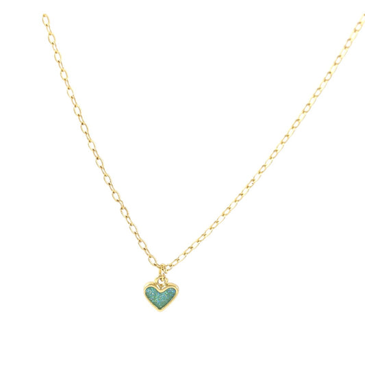 Handmade Blue heart Necklace