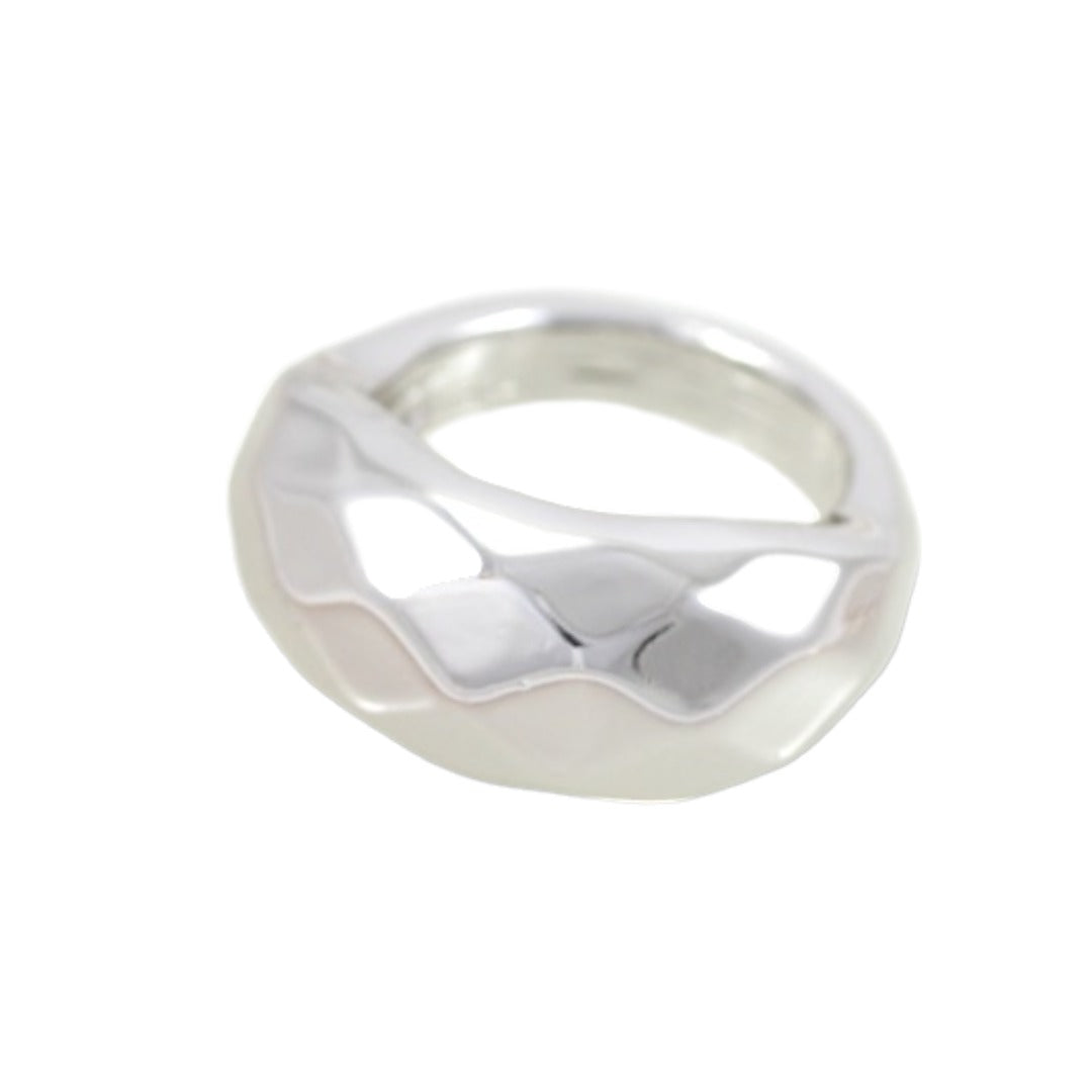 Thick Silver Plated Ring