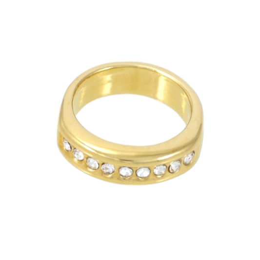 Gold Plated 24K Ring with Zircons