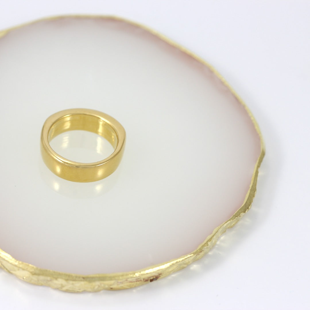 Gold Plated 24K Ring with Zircons