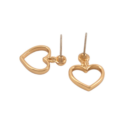 Heart Earrings Rose Gold Plated