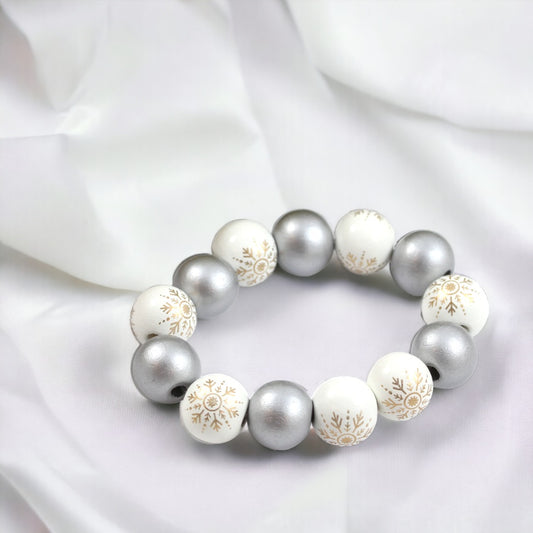 Christmas Bead Bracelet 16mm