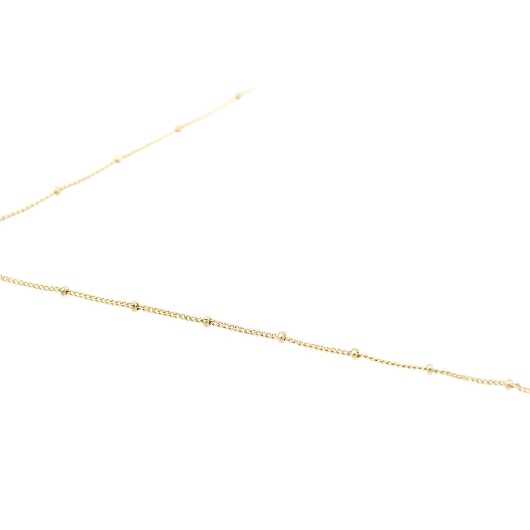 Woman Cross  Zircons dots design Necklace Gold Plated 24K