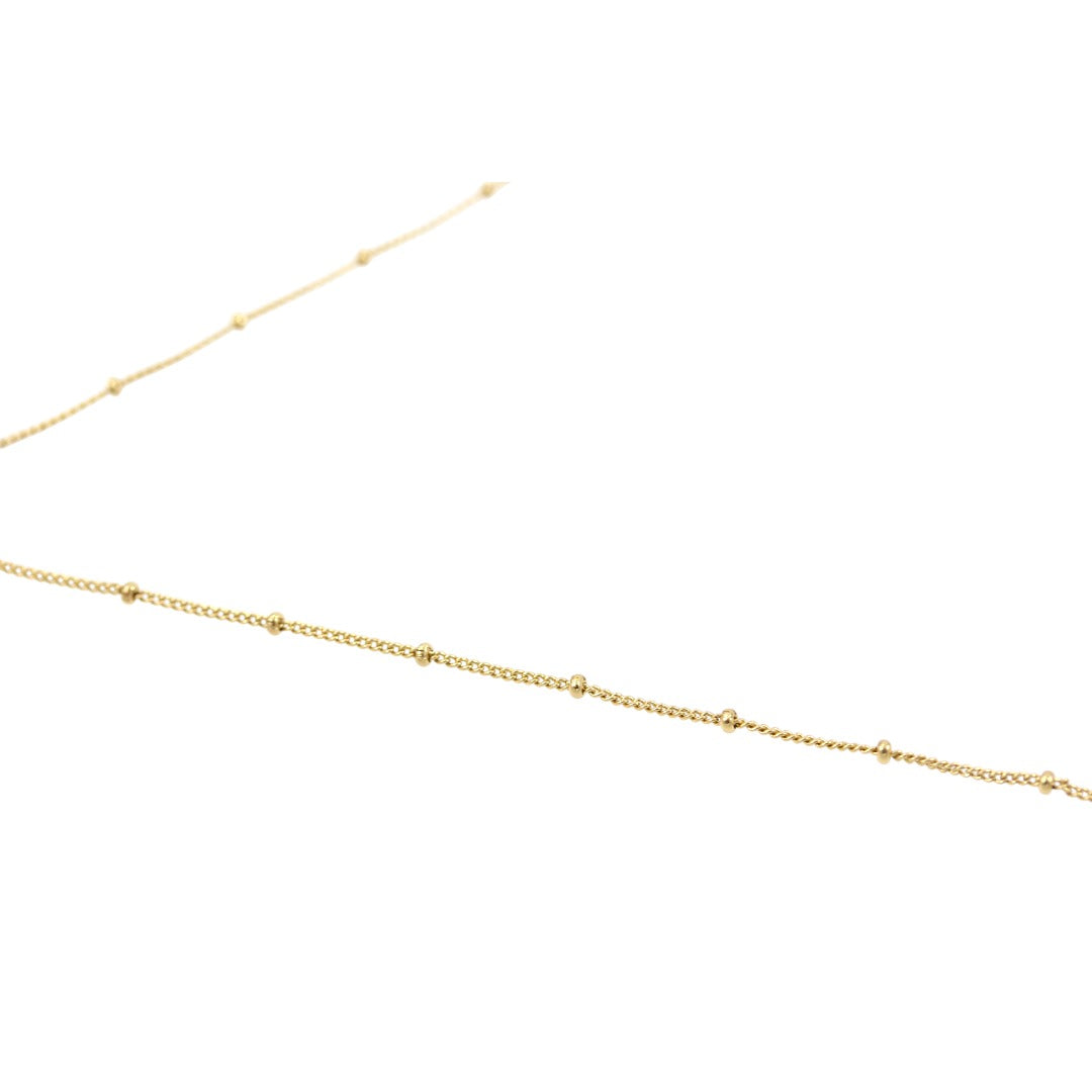 Woman Cross  Zircons dots design Necklace Gold Plated 24K