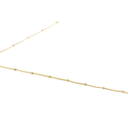 Woman Cross  Zircons dots design Necklace Gold Plated 24K