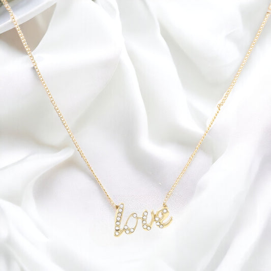 Love Necklace Gold Plated 24K