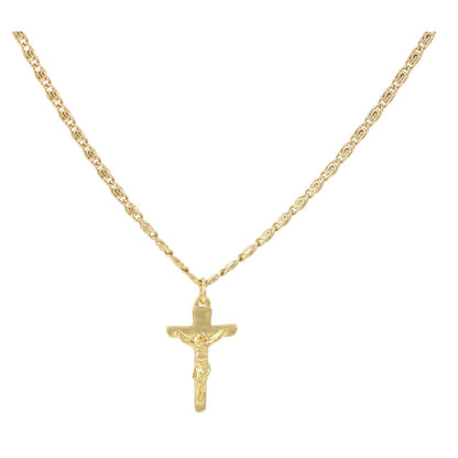 Crucifix Designed Chain Necklace Real Gold Plated 24K