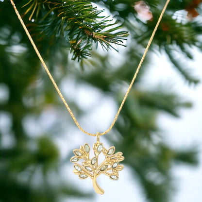 Tree of the Life Necklace Gold Plated 24K