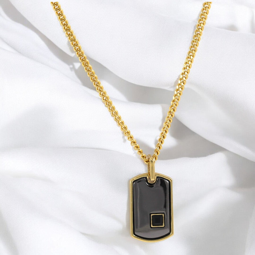 Men’s Tag Chain God Plated 24K