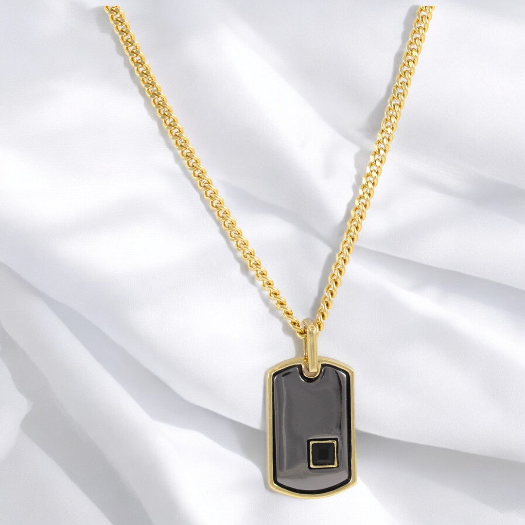 Men’s Tag Chain God Plated 24K