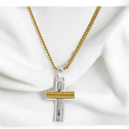 Cross Charm Gold Plated Necklace