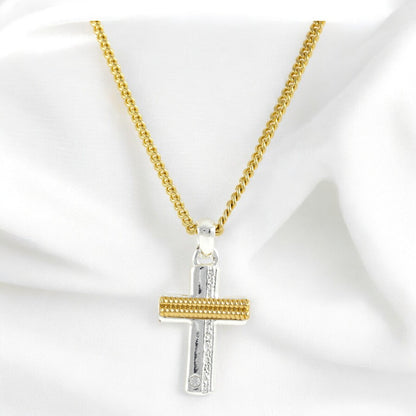 Cross Charm Gold Plated Necklace