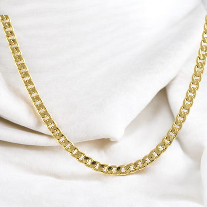 Mens 22" Thick Chain Gold Plated Necklace