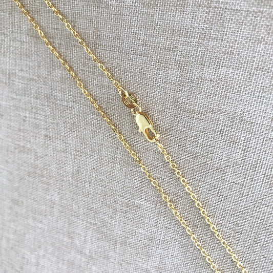 Cable Link Chain Real Gold Filled 18K