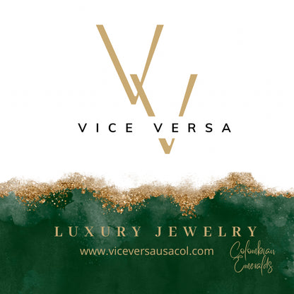 Drop Shape Genuine Colombian Emerald charm & Gold Filled 18K