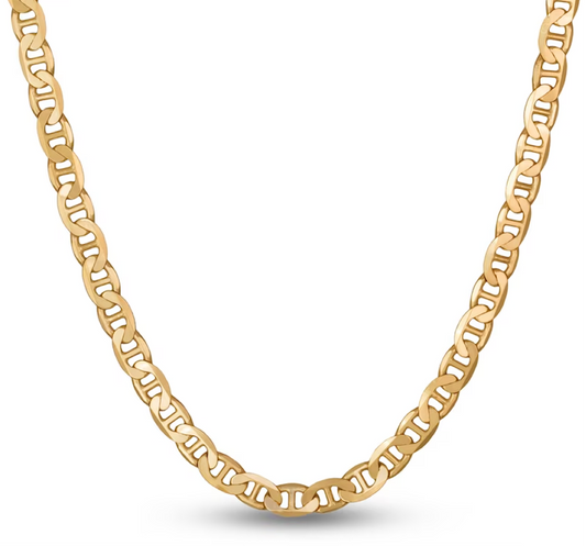 Gold Filled Gucci Chain 24" 3.8mm Necklace Real Gold Filled 18K