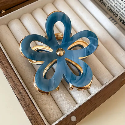 Elegant Flower Hair Claw Clip