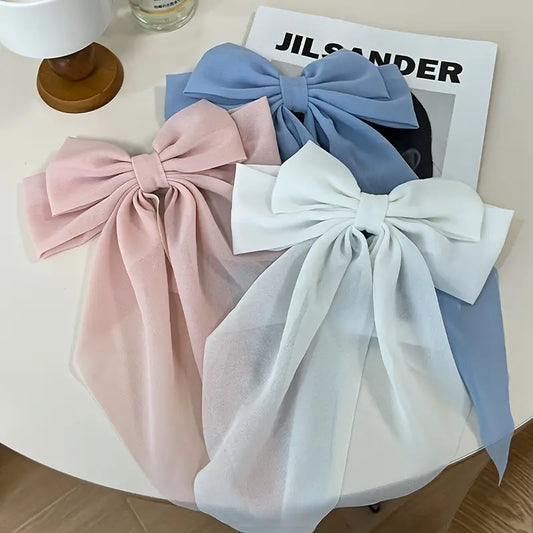 Stylish Satin Bow Large